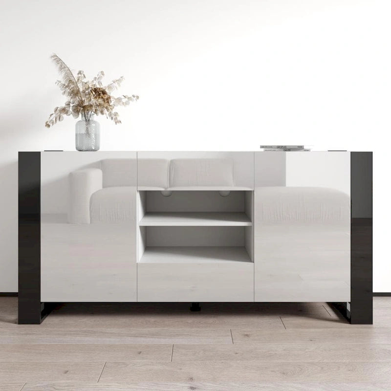 Buffet bahut moderne en bois de 64,5 pouces