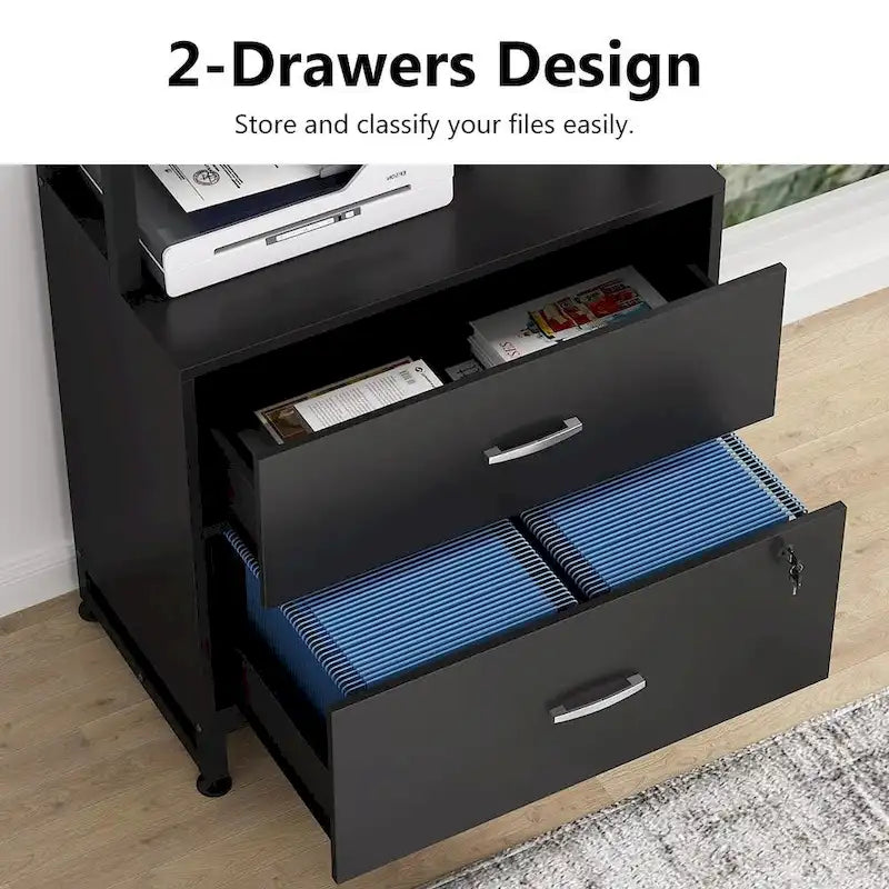 Meuble de rangement haut à 4 niveaux marron/noir avec serrure, étagères multifonctionnelles pour collection, bibliothèques de classement