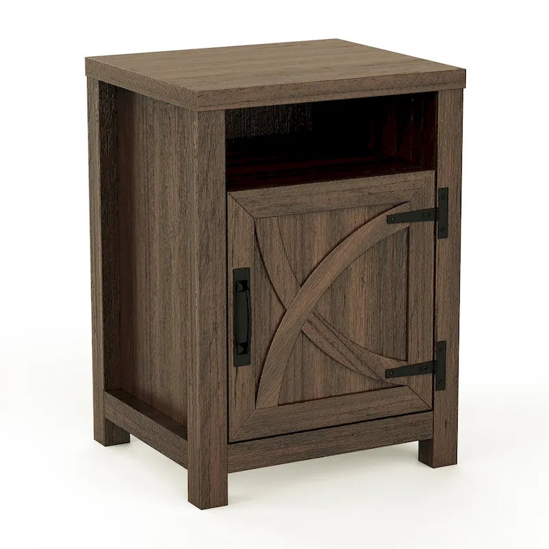 Table d'appoint de canapé/chevet avec étagère de rangement