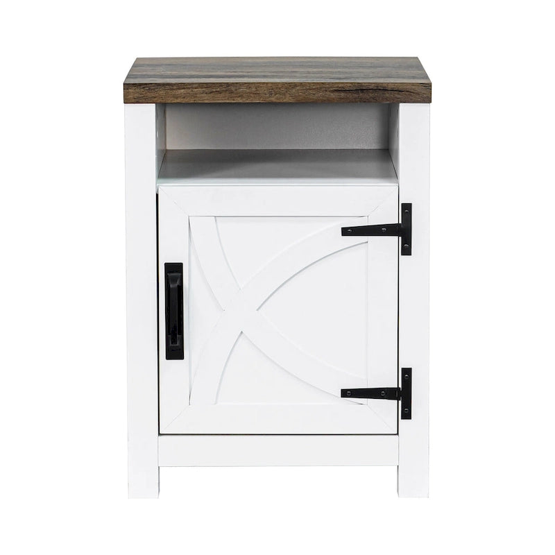 Table d'appoint de canapé/chevet avec étagère de rangement