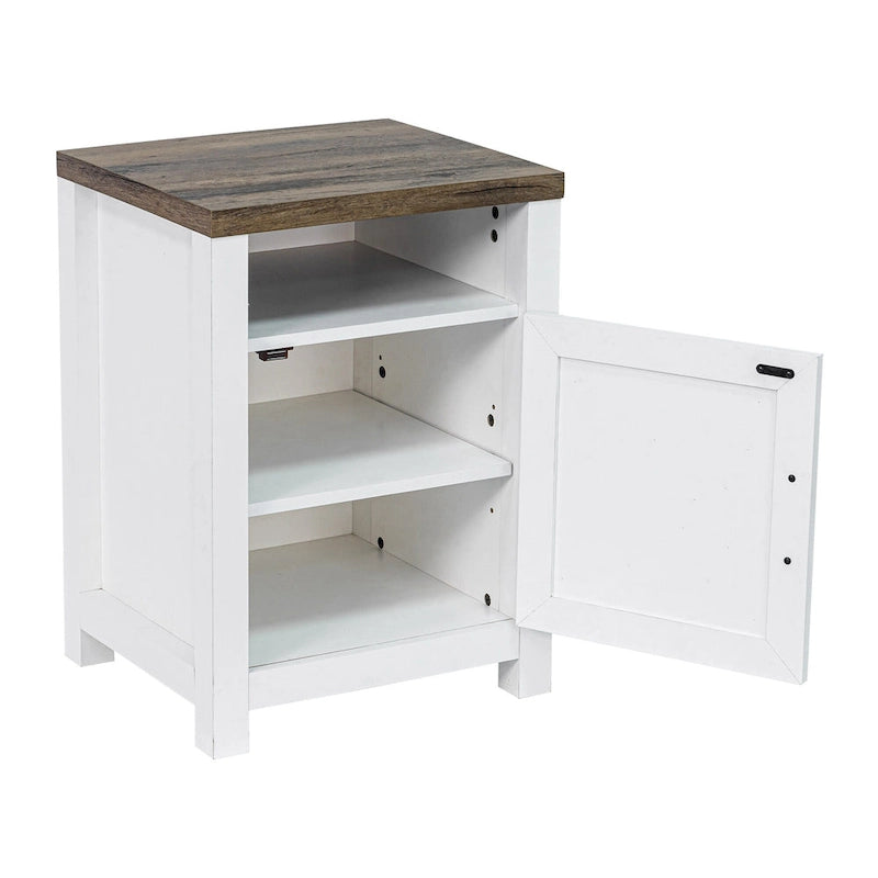 Table d'appoint de canapé/chevet avec étagère de rangement