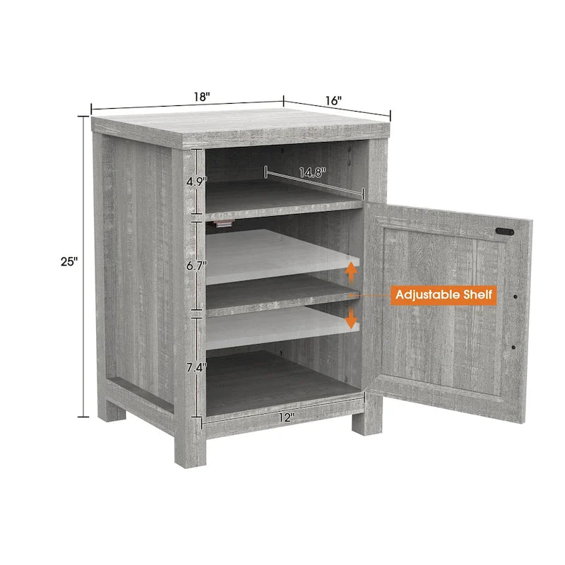 Table d'appoint de canapé/chevet avec étagère de rangement