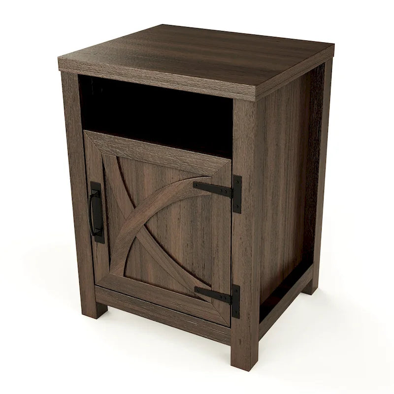 Table d'appoint de canapé/chevet avec étagère de rangement