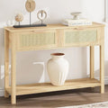 Table d'entrée, Console avec 2 tiroirs en rotin