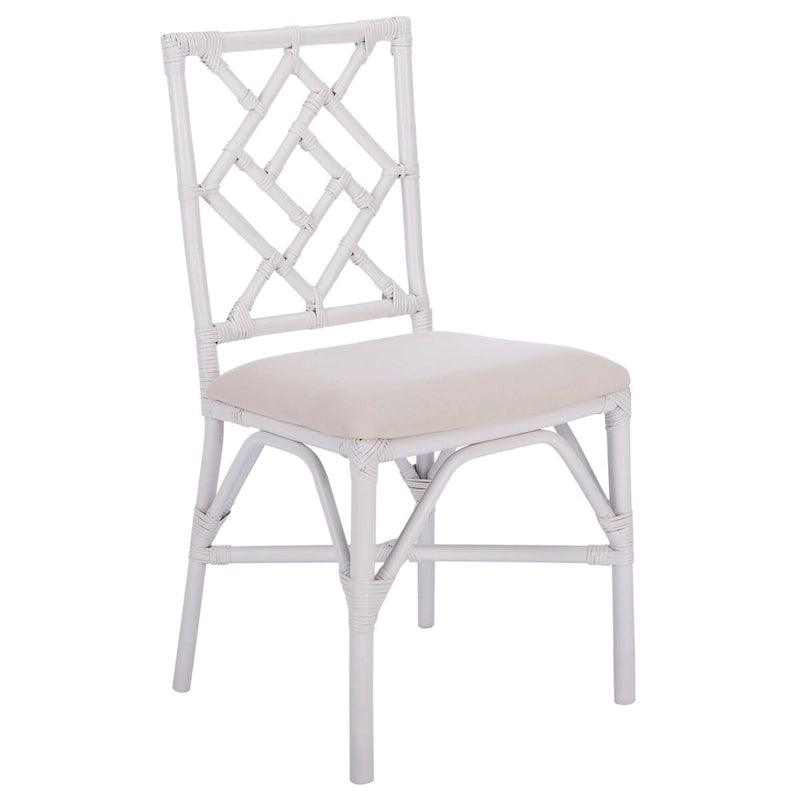 Fauteuil d'appoint en rotin avec coussin (lot de 2) - 18,5 L x 20,9 P x 35,8 H - 19Lx21Px36H