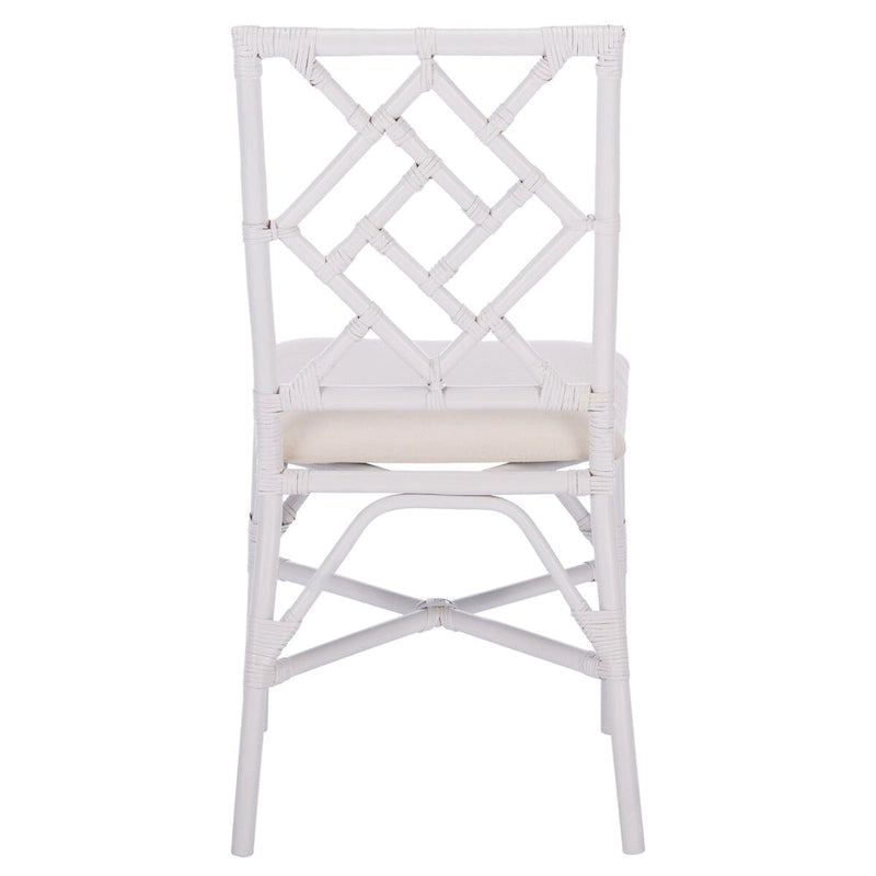 Fauteuil d'appoint en rotin avec coussin (lot de 2) - 18,5 L x 20,9 P x 35,8 H - 19Lx21Px36H