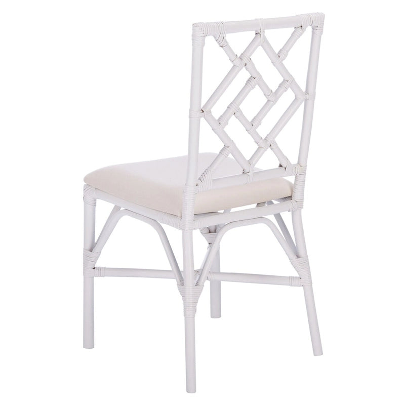 Fauteuil d'appoint en rotin avec coussin (lot de 2) - 18,5 L x 20,9 P x 35,8 H - 19Lx21Px36H